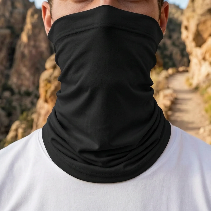 Weiche, atmungsaktive Nackenabdeckung & Stirnband für Sommer-Outdoor-Abenteuer.