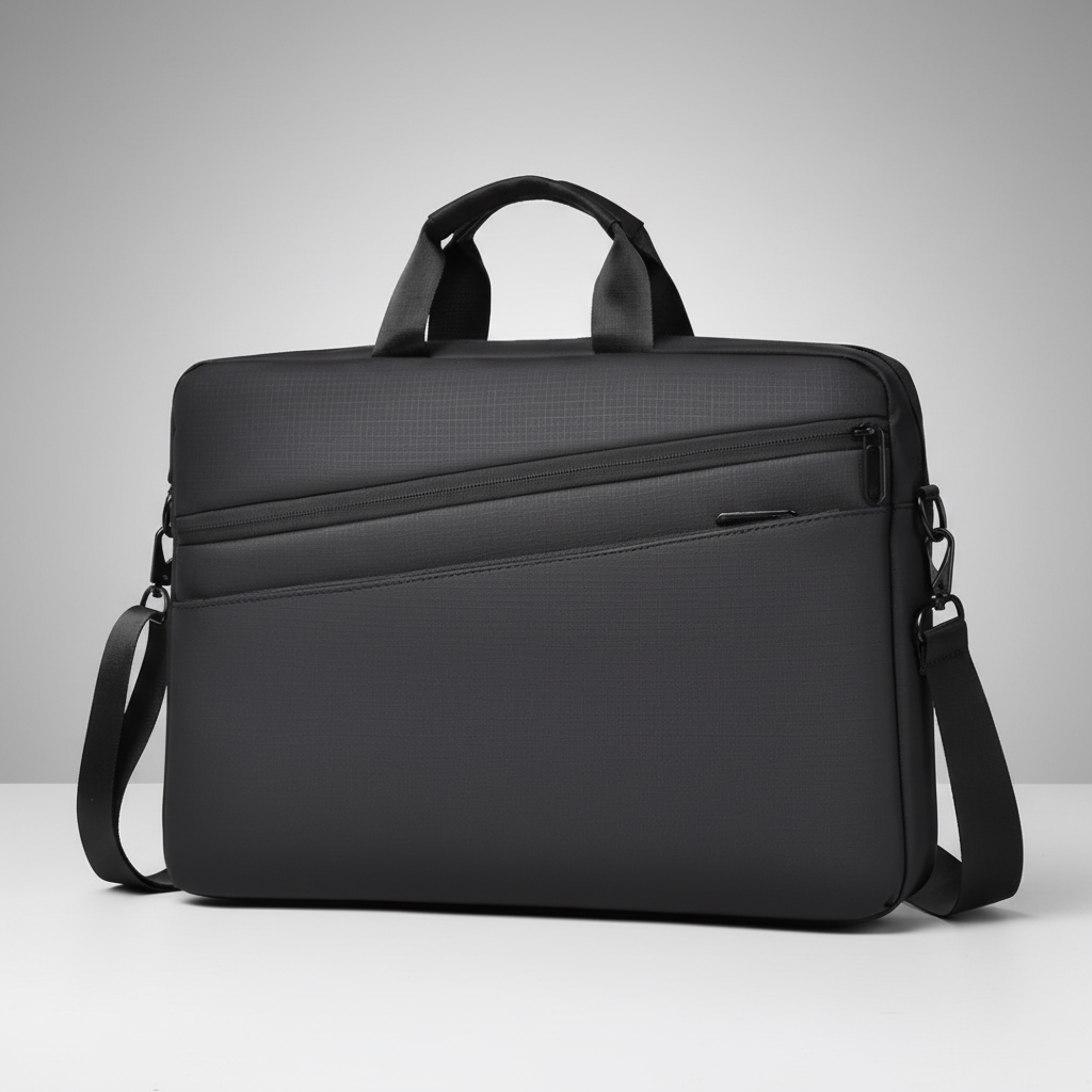 Offene Laptophülle: Geräumige Fächer für 17,3-Zoll-Laptop, Dokumente & Zubehör. Ideale Business-Tasche.