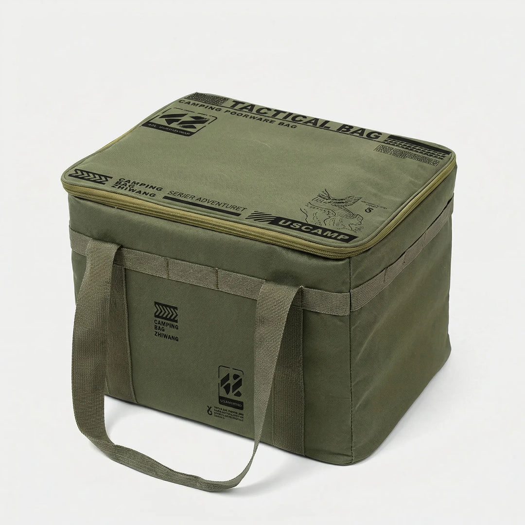 Isolierte faltbare Aufbewahrungsbox für Outdoor-Picknicks. Hält Speisen frisch.