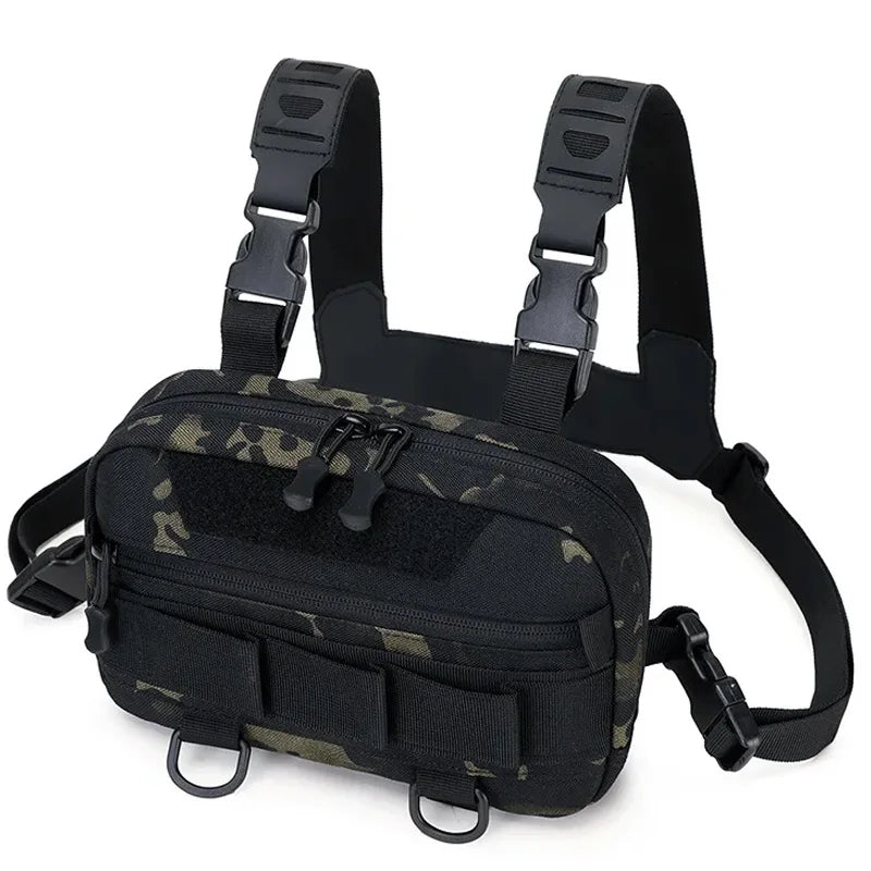 Sportliche Crossbody Brusttasche, unisex, aus Nylon für dynamischen Alltag & Freizeit.