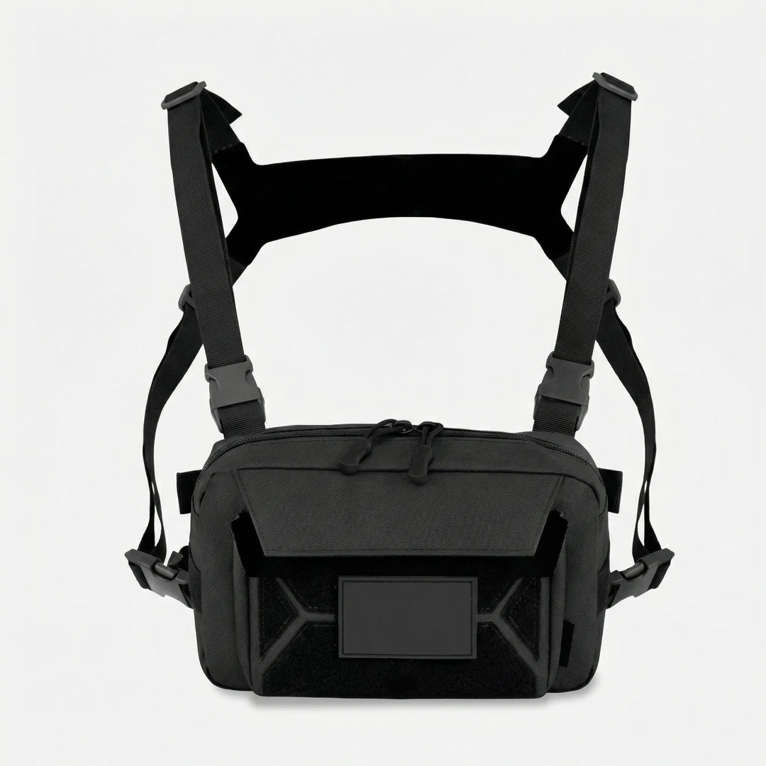 Vielseitige Unisex Brusttasche für Alltag, Outdoor & Sport, aus strapazierfähigem Nylon.