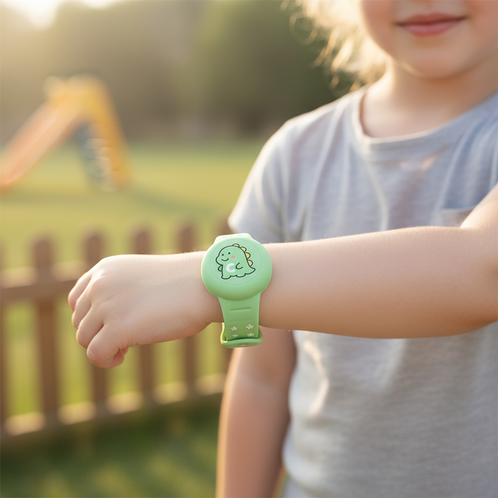 Kinder Silikon AirTag Armband: Verstellbares, robustes Silikonband für AirTag, ideal für Kinder.