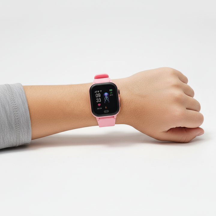 Bunte Kinder Smartwatch mit LBS-Ortung, Videoanruf & Notruf. Sicher und ansprechend.