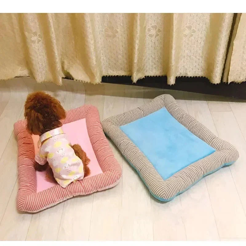 Praktische Kühlmatte für Haustiere. Pflegeleicht und kühlend. Ideal für heiße Tage.
