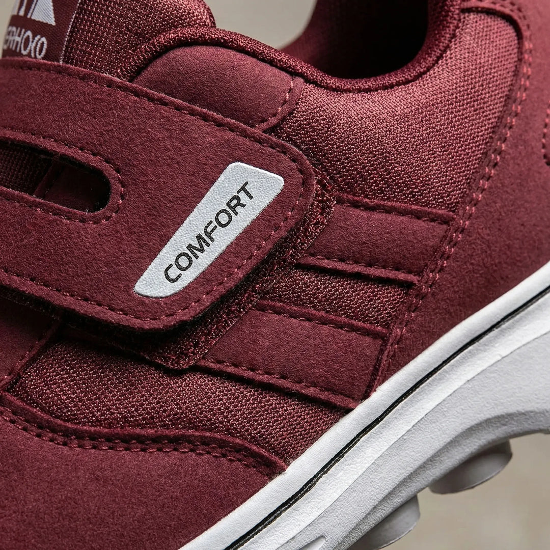 Breitpassform Komfortschuh mit Klettverschluss. Orthopädischer Walkingschuh für Damen & Herren.