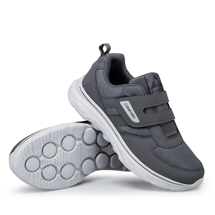 Damen Walkingschuh Breitpassform. Komfortschuh mit Klettverschluss, ideal für Freizeit & geschwollene Füße.