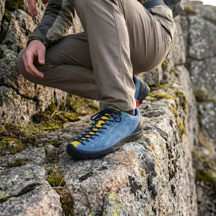 Herren Kletterschuh: Rutschfest & komfortabel für präzises Klettern an jeder Wand beim Bouldern.