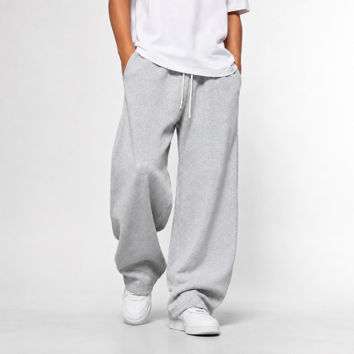 Lässige Herren Freizeithose, grau, für entspannte Tage & Sport.