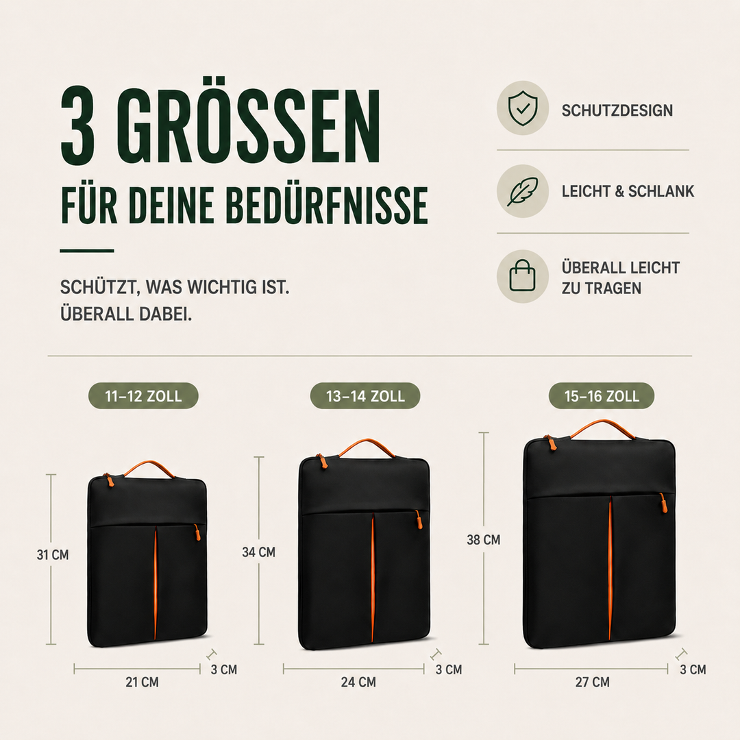 Robuste Laptop-Hülle Ellion, stilvoll und funktional, sichert Ihr Gerät vor Stößen und Kratzern.