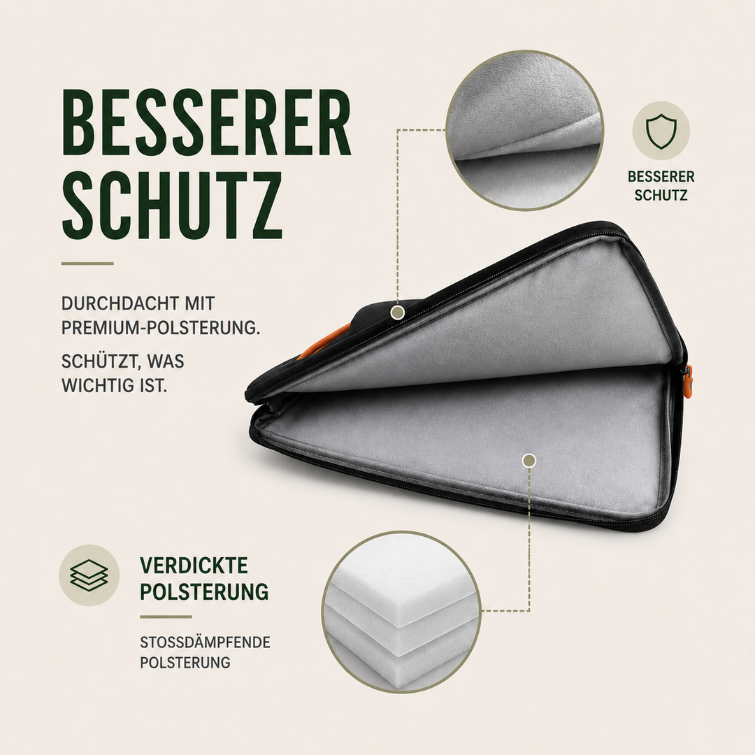 Moderne Unisex Laptop-Tragetasche Ellion, bietet optimalen Schutz für Laptops und Tablets.