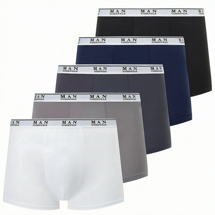 Atmungsaktive Flexicore Sportunterwäsche: lange Herren Boxershorts mit breitem Bund, perfekt für aktive Tage.