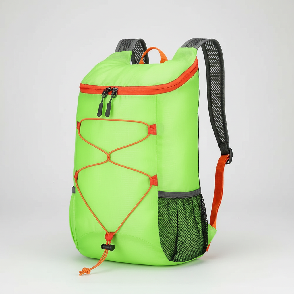 Atmungsaktiver, wasserdichter Tagesrucksack, faltbar und angenehm zu tragen. Perfekt für Unterwegs.