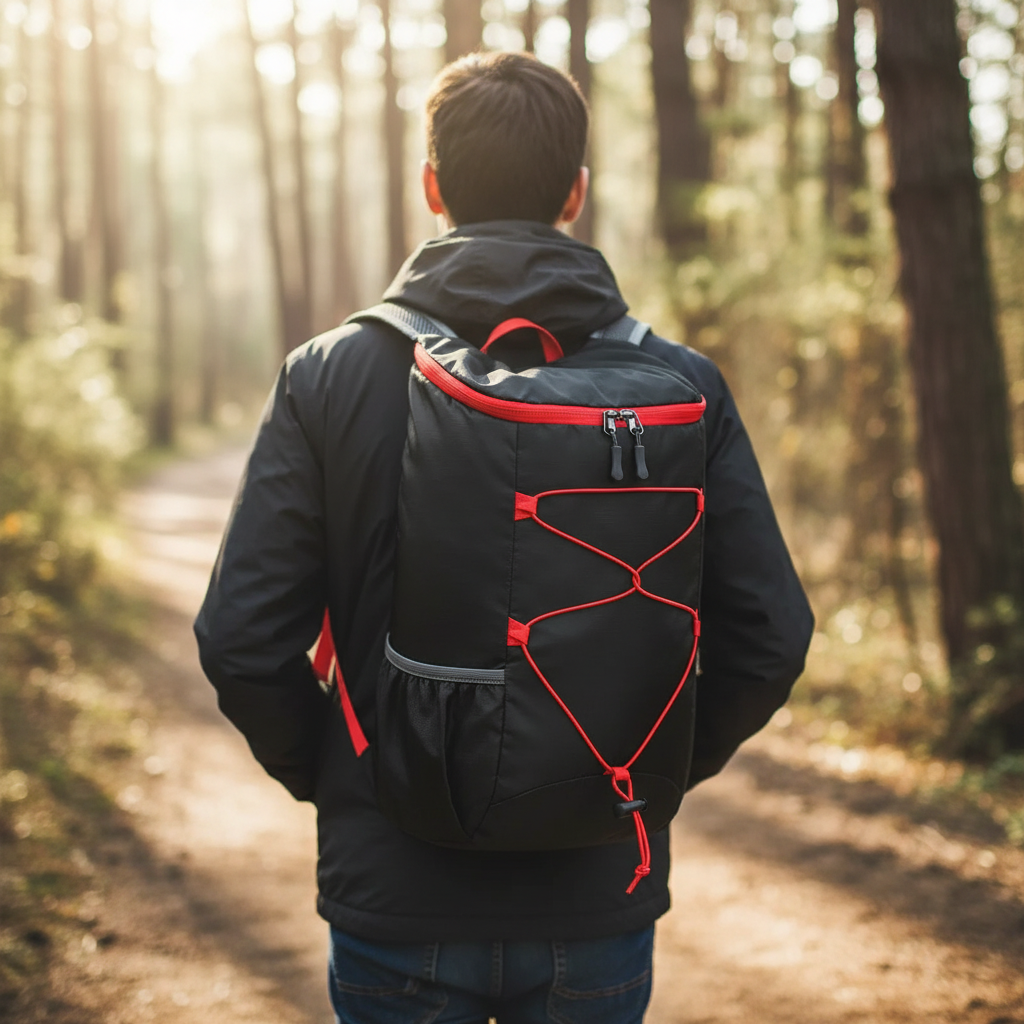 Faltbarer, wasserdichter Tagesrucksack, ideal für Reisen und Outdoor-Abenteuer. Leicht & kompakt.