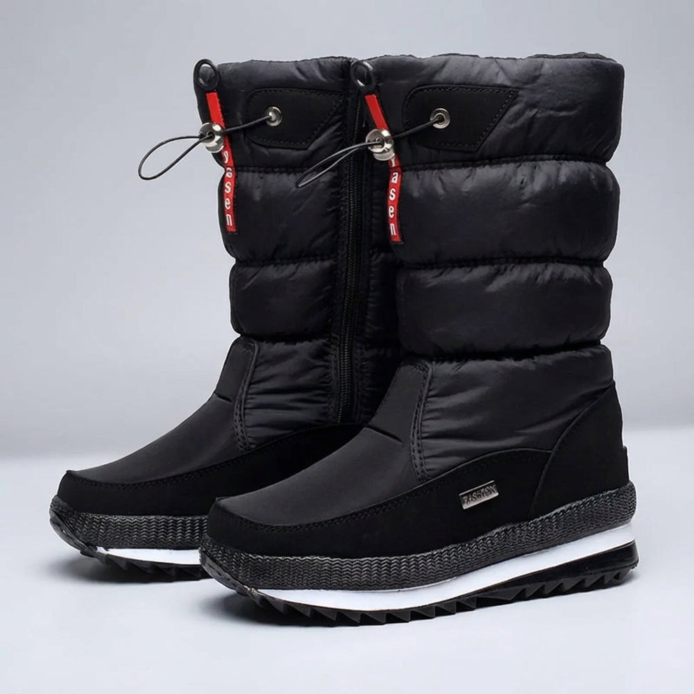 Warme Herren Frozelle Winterstiefel mit plüschigem Futter, ideal für eisige Temperaturen und Outdoor-Aktivitäten.