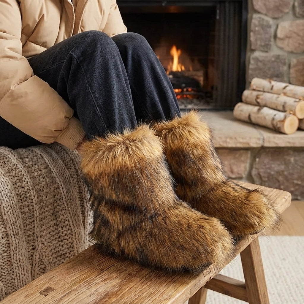 Herren Winterstiefel: warm, rutschfest, kuschelig. Ideal für Outdoor, kaltes Wetter & bequeme Wintermode.