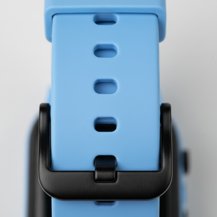 Moderne Kinder GPS Smartwatch mit Videoanruf, SOS-Funktion & Silikonarmband.