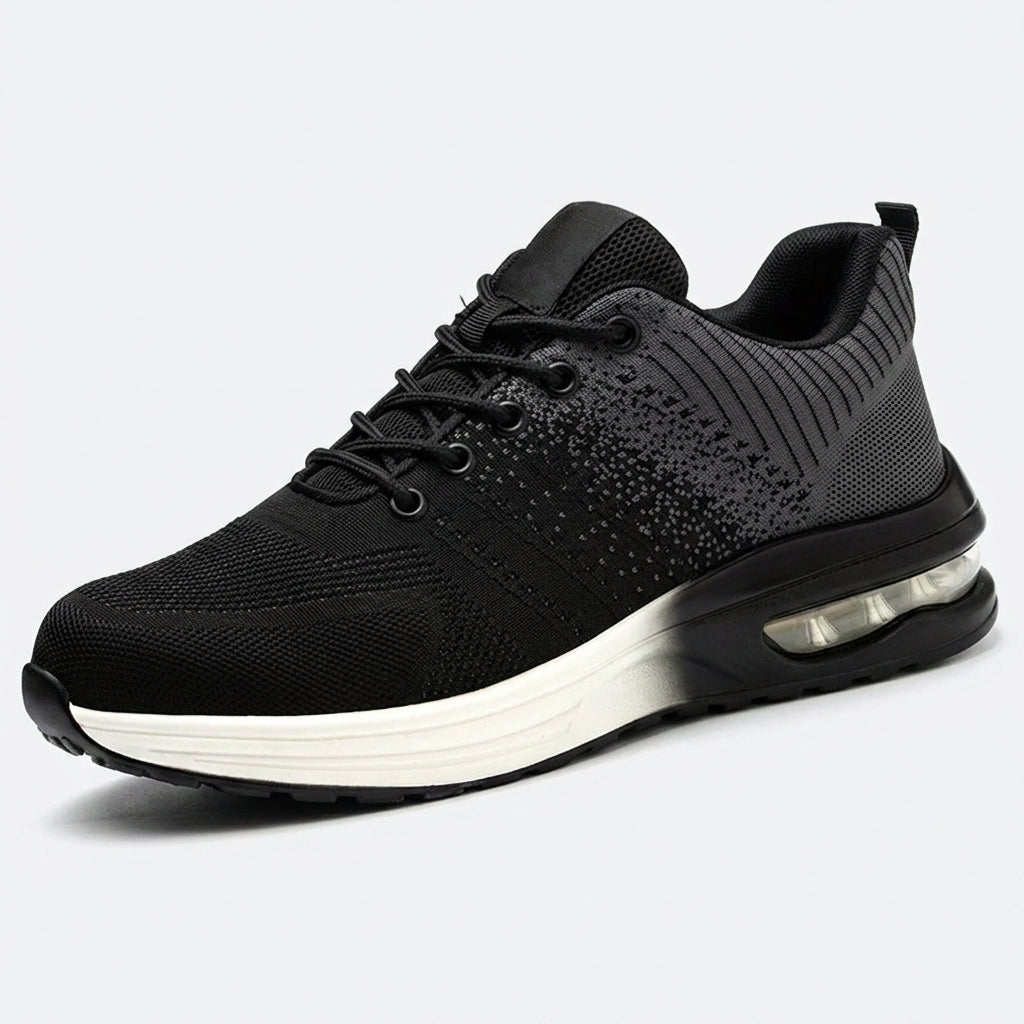 Leichte Herren Sicherheitsschuhe in modernem Sneaker-Design für optimalen Tragekomfort am Bau.