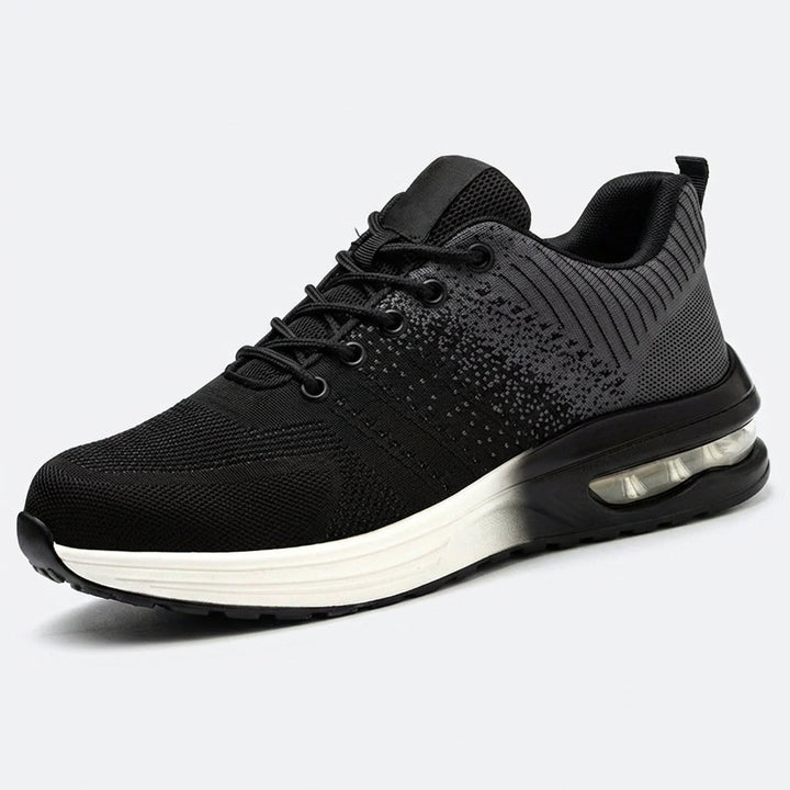 Leichte Herren Sicherheitsschuhe in modernem Sneaker-Design für optimalen Tragekomfort am Bau.