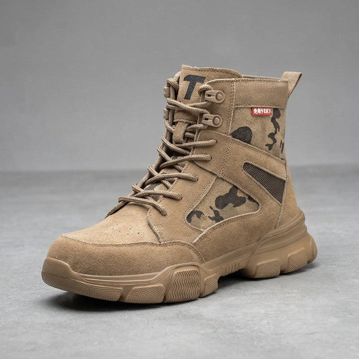 Profilierte Sohle des Guardova Sicherheitssneakers, rutschfest & stoßfest, für sicheren Halt bei der Arbeit.