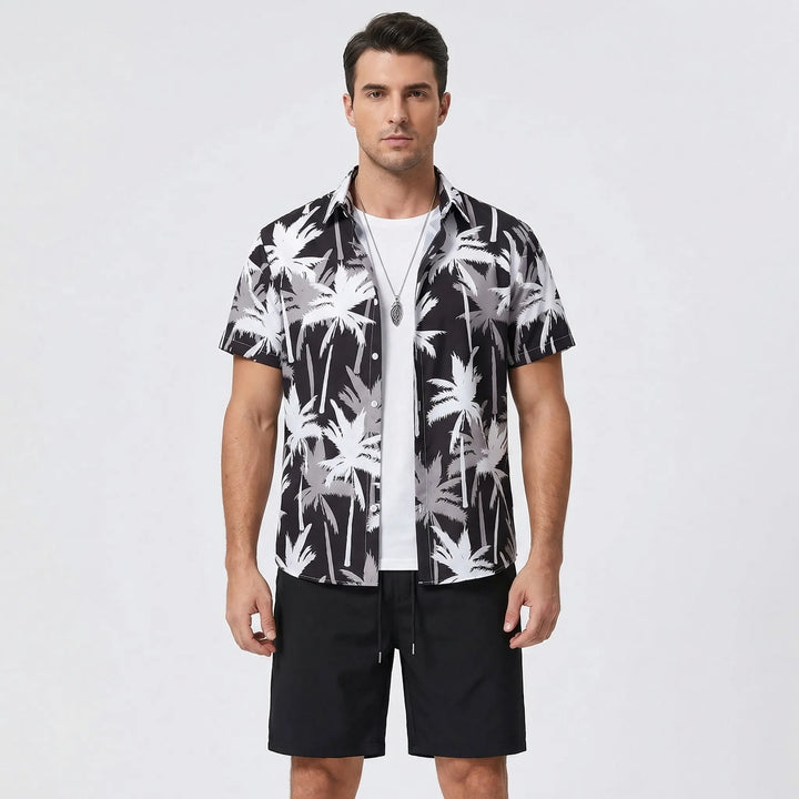 Herren Freizeit-Set: Stylisches Havano Kurzarmhemd mit Shorts für entspannte Sommertage.
