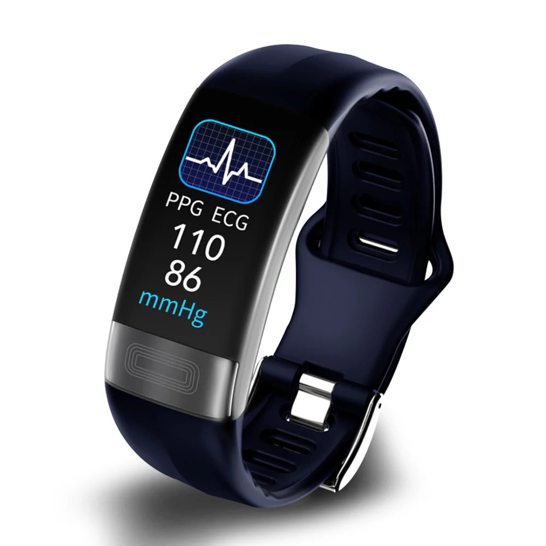 Eleganter Fitness-Tracker als Gesundheits-Smartwatch; misst Herzfrequenz & Schlaf.