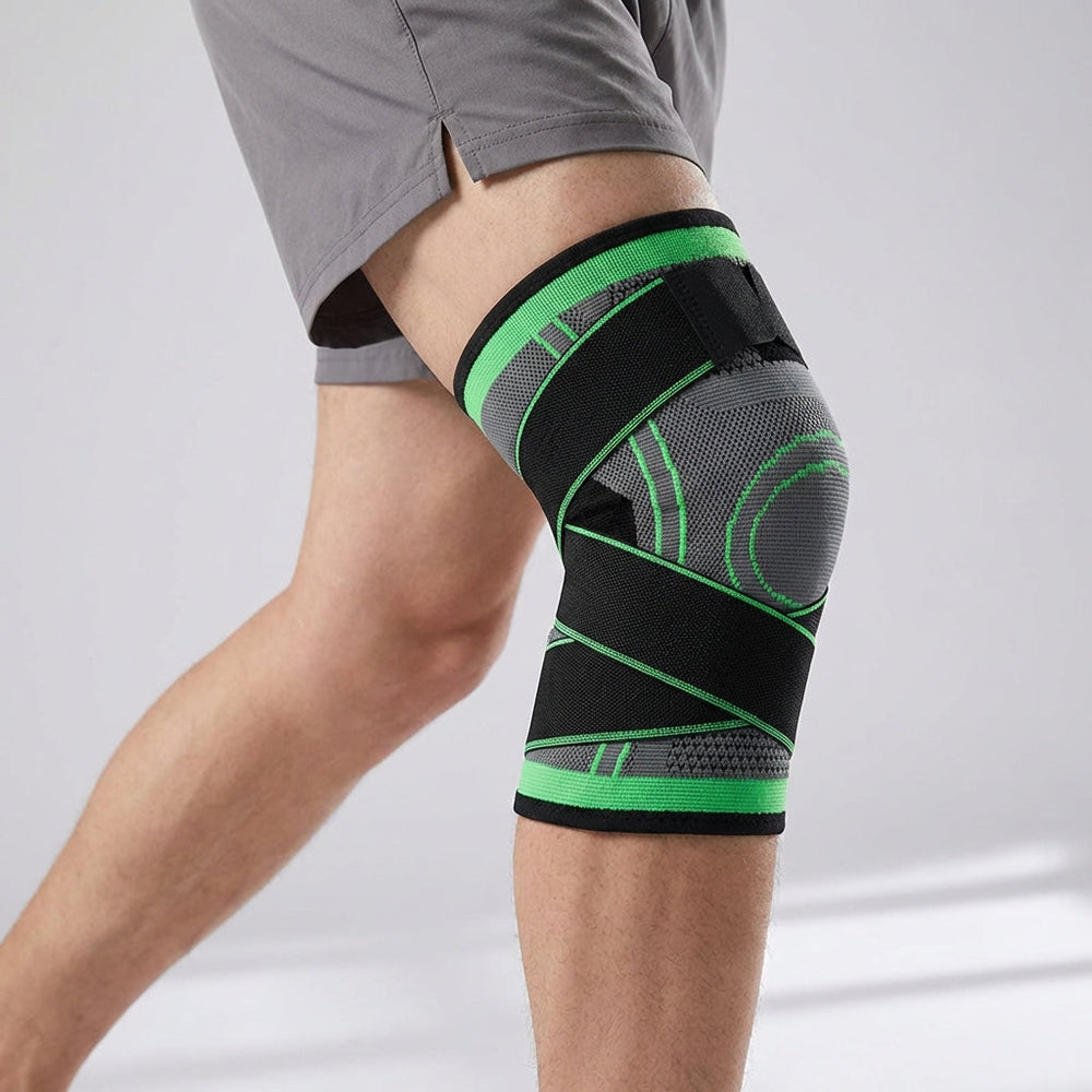 Hochwertige Sportbandage fürs Knie, ideal für Laufen, Wandern & Training. Bietet Gelenkschutz.