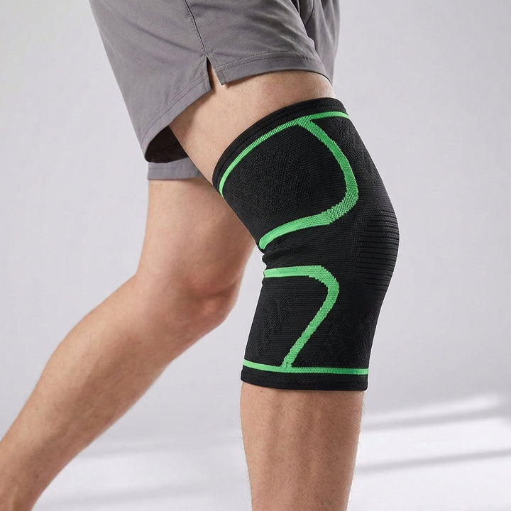 Robuste Kniebandage für Wandern & Laufen. Bietet optimale Stabilität, Kompression & Gelenkschutz.
