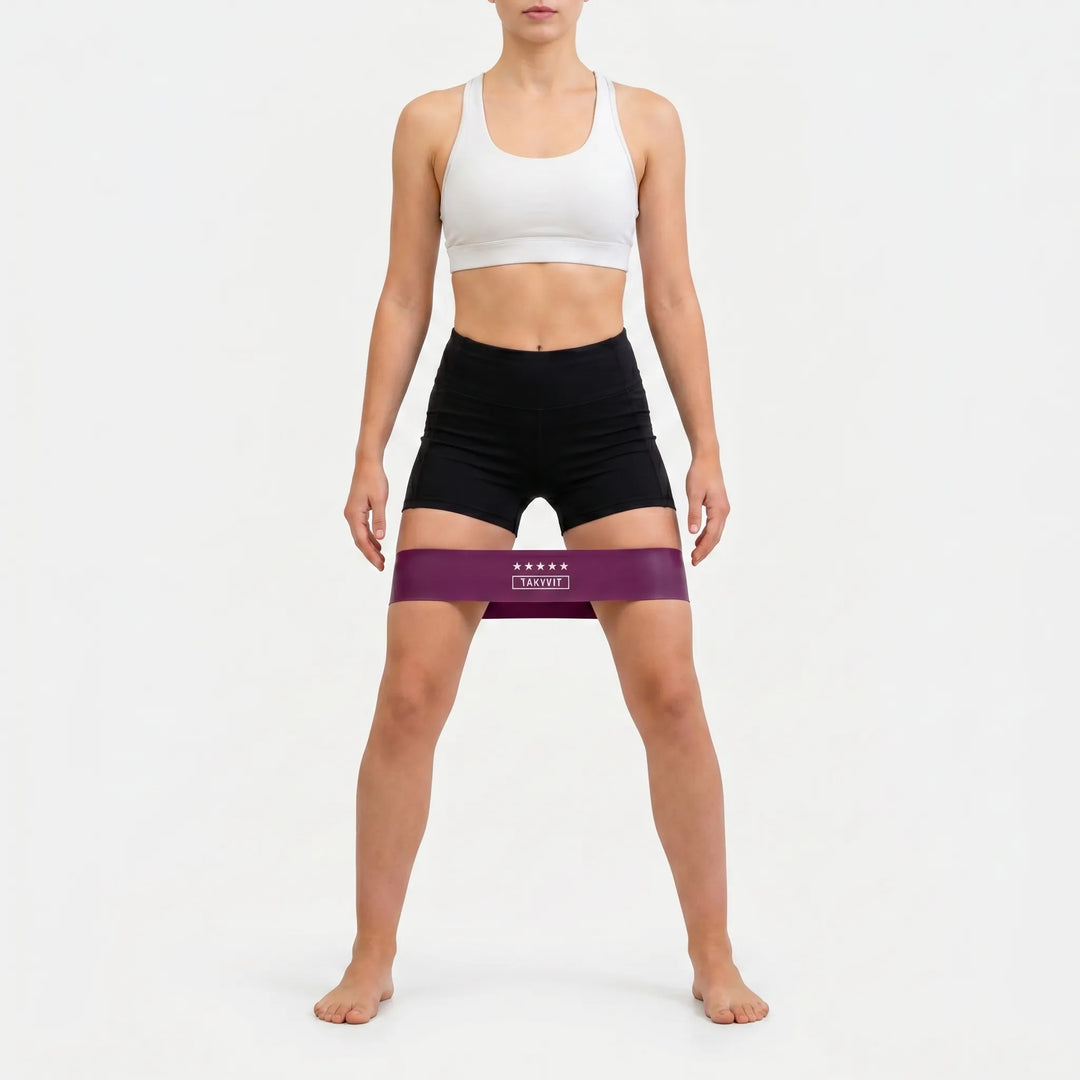Hochwertiges Fitnessband Set: 5 robuste Gummibänder für effektives Krafttraining & Sportzubehör.