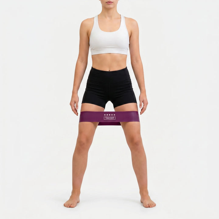 Hochwertiges Fitnessband Set: 5 robuste Gummibänder für effektives Krafttraining & Sportzubehör.