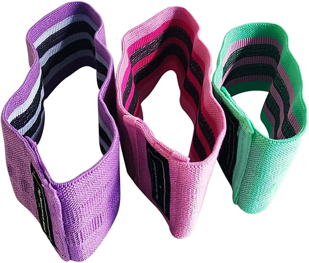 Gewebe-Resistance Bands Set, perfekt für ein anspruchsvolles Workout und zur Stärkung der Beine.