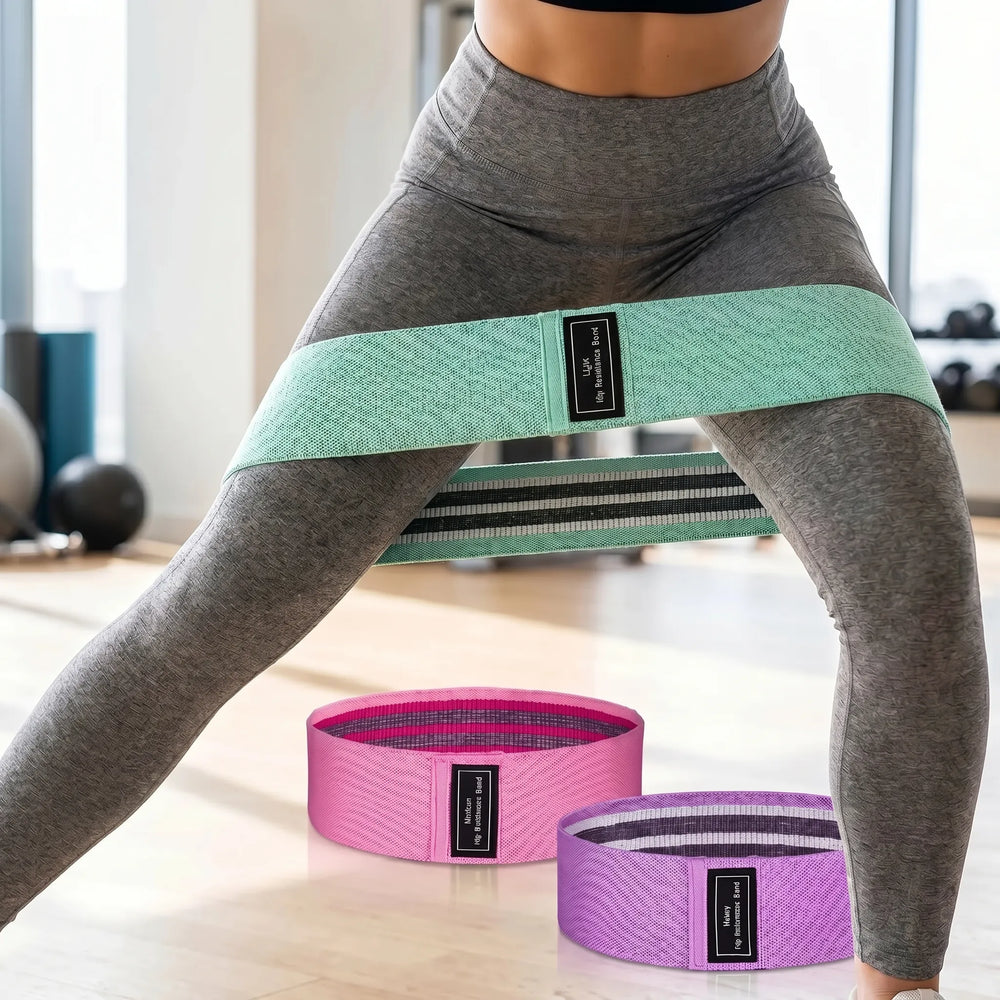 Hochwertige Gewebe-Widerstandsbänder, ideal für Yoga, Kniebeugen und Ganzkörper-Workouts.