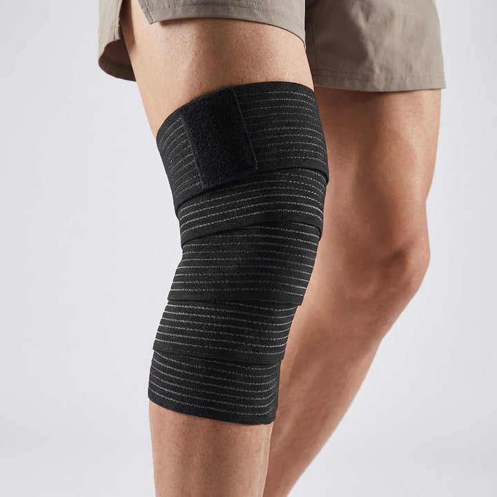 Elastische, verstellbare Kompressionsbandage aus strapazierfähigem Nylon.