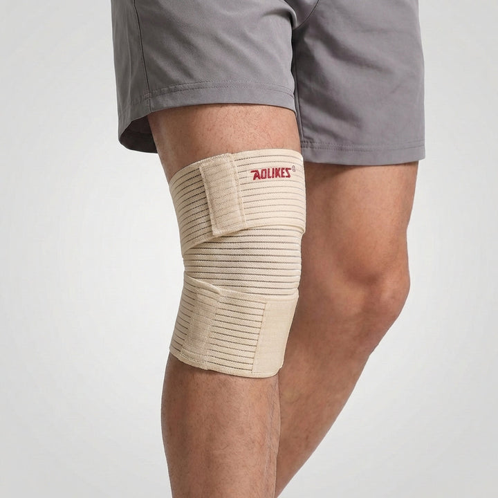 Verstellbare Knöchelbandage aus Nylon, bietet Kompression und Halt im Alltag.