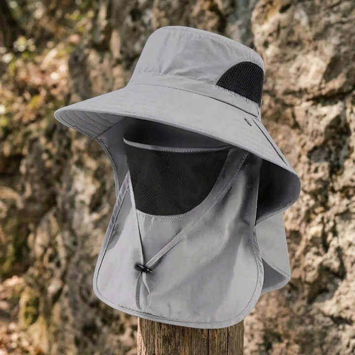 Ideal für Strand & Outdoor: Kynetos UV-Schutz Sonnenhut mit Nackenschutz & Belüftung.