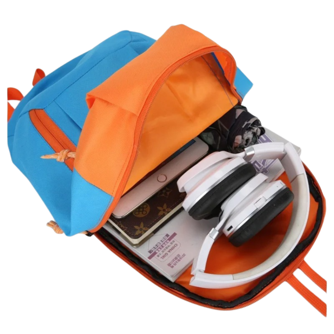 Der ultra-leichte Rucksack lässt sich klein zusammenfalten, ideal als Zweitrucksack für Reisen.