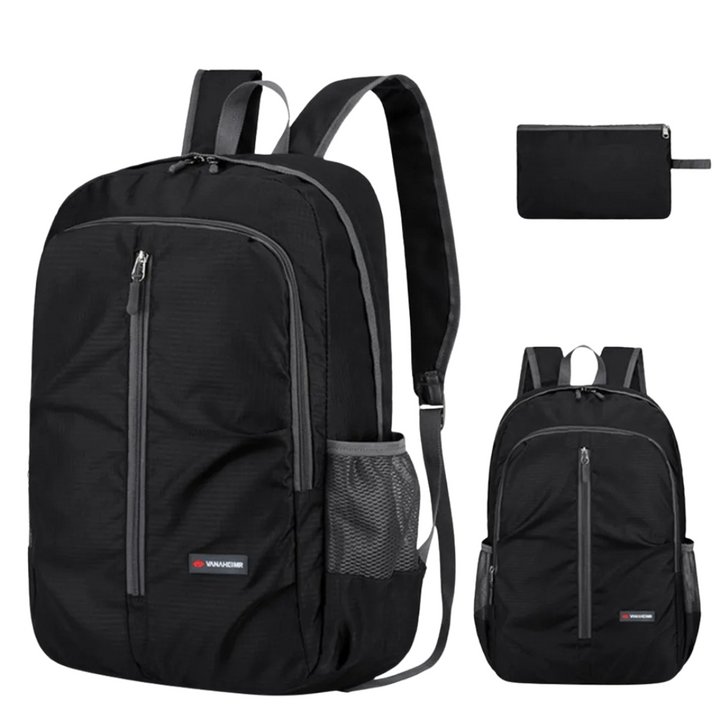 Kompakter Outdoor-Rucksack, faltbar & wasserabweisend, ideal für Sport, Freizeit & als Reiseaccessoire.