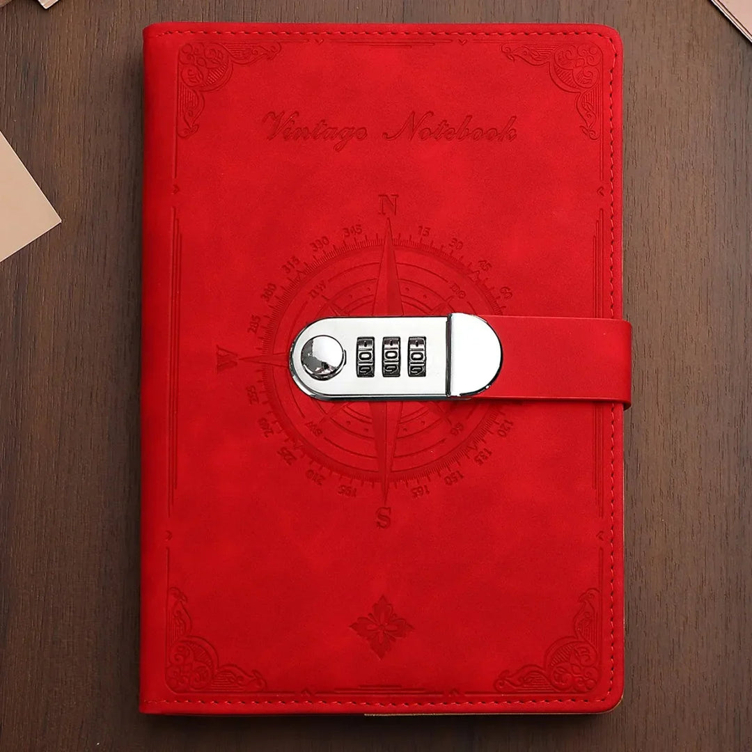 Hochwertiges A5 Sperrtagebuch mit Zahlenschloss und stabilem Hardcover für sichere Notizen.