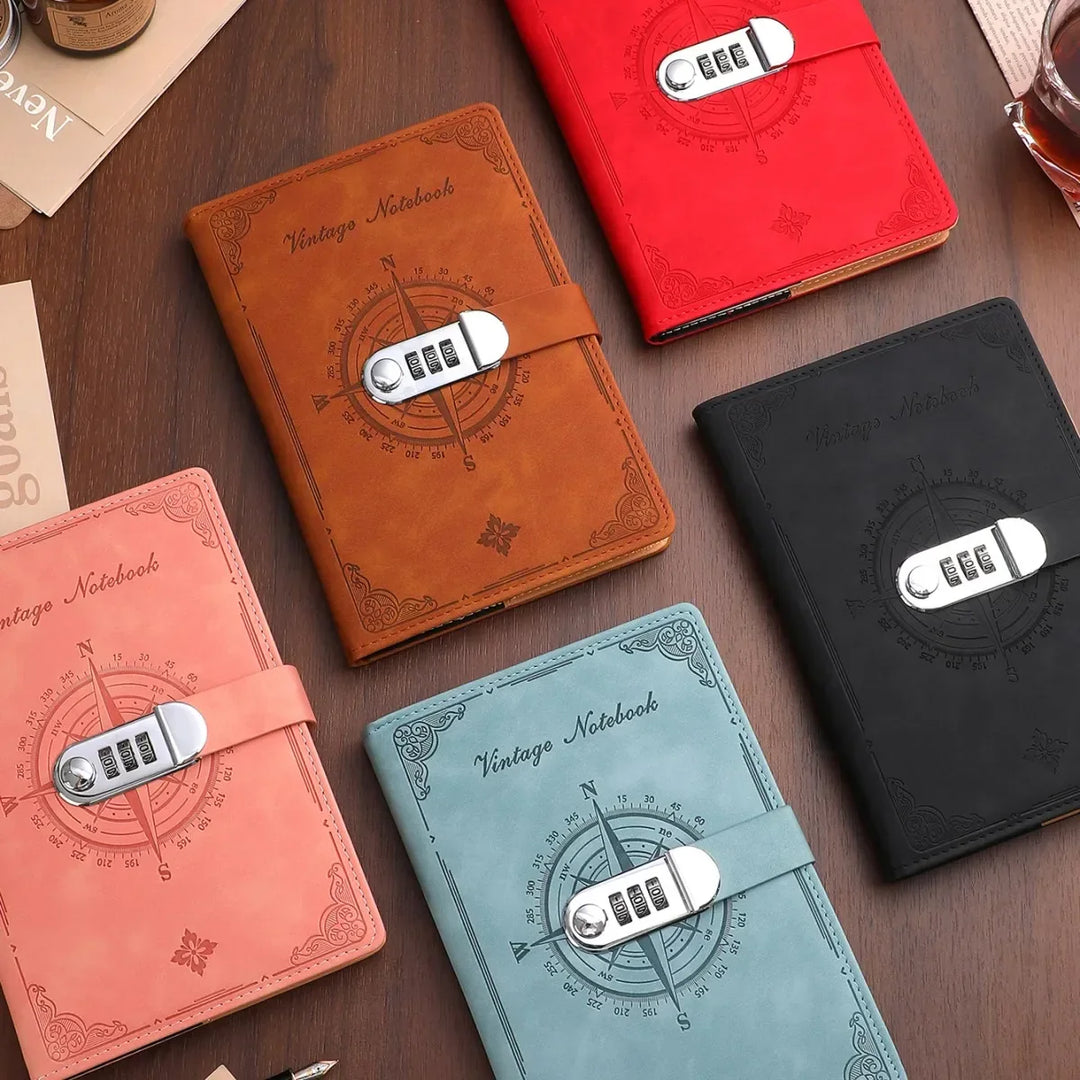 Perfektes Geschenk: A5 Geheim-Tagebuch mit Zahlenschloss für private Gedanken und Journaling.