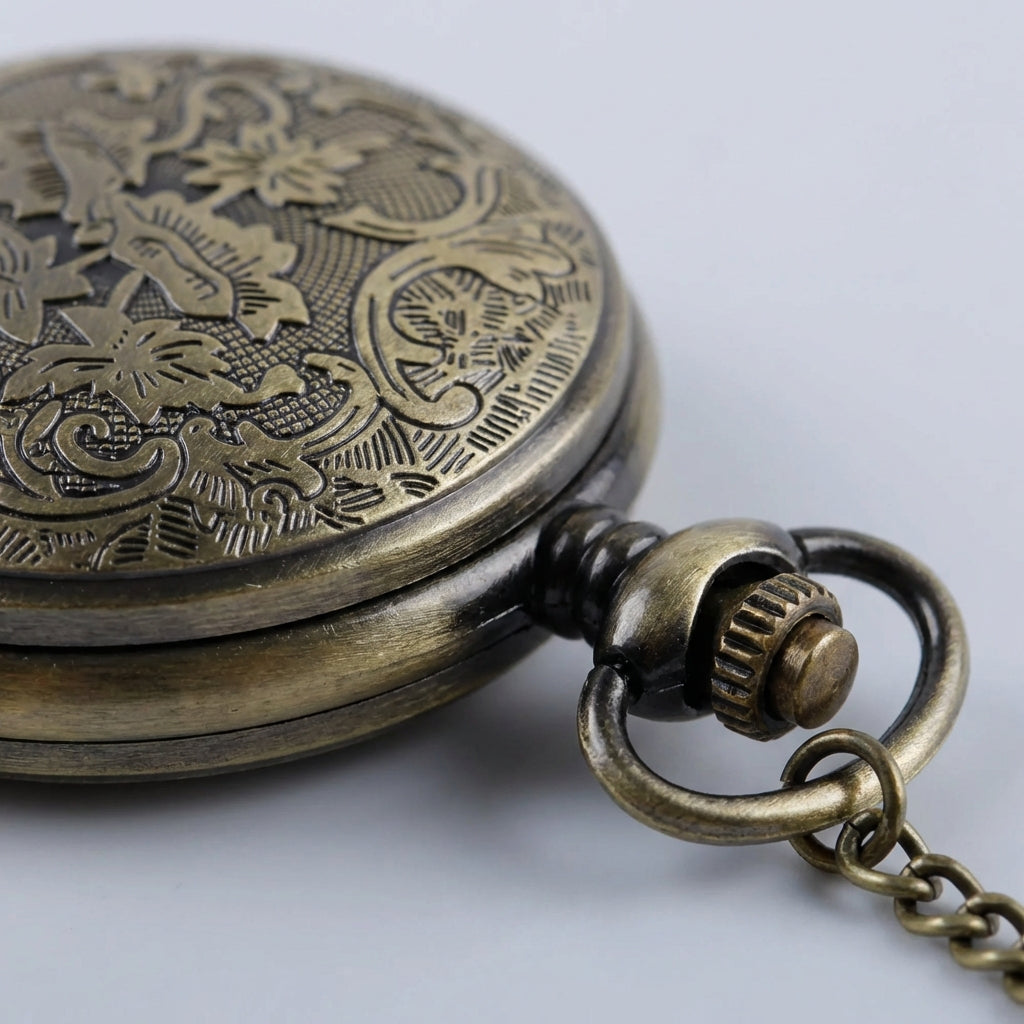 Vielseitiger Retro-Anhängeruhr-Schmuck, passt zu jedem Outfit, Quarzwerk & unisex.