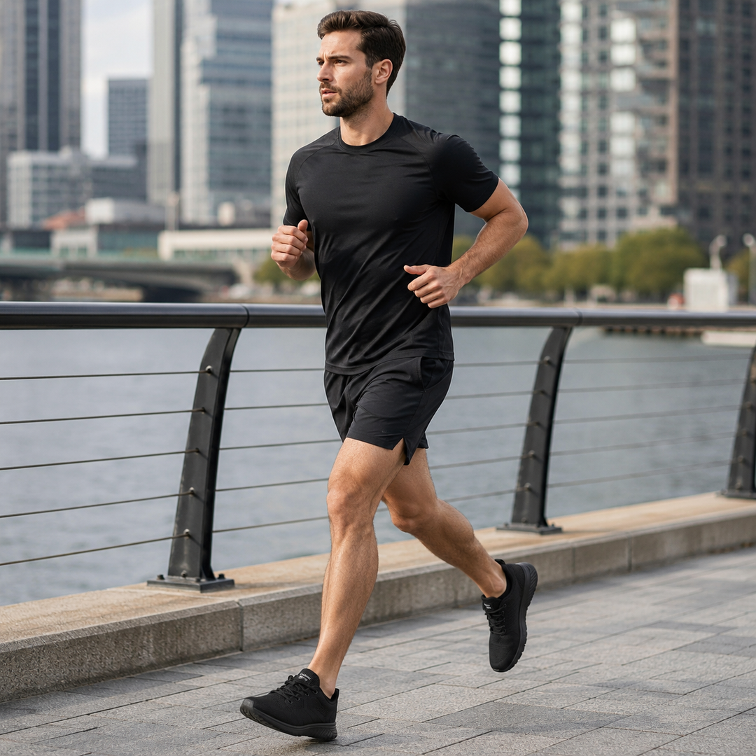 Eleganter, leichter Herren Sneaker; ein vielseitiger Schnürschuh für Komfort im Alltag.
