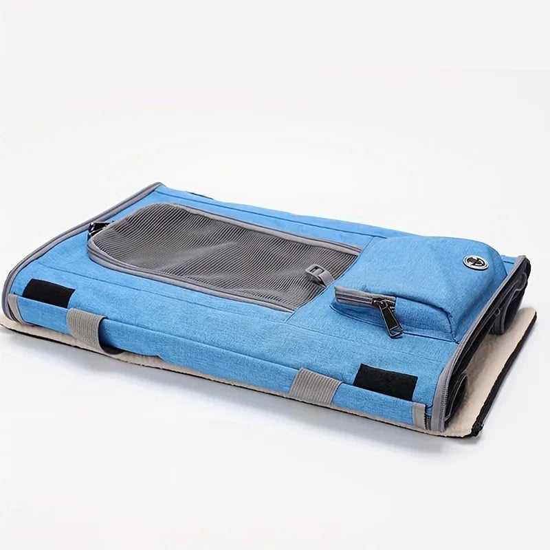 Faltbare weiche Hundetransportbox, robust und komfortabel für alle Haustier-Abenteuer.