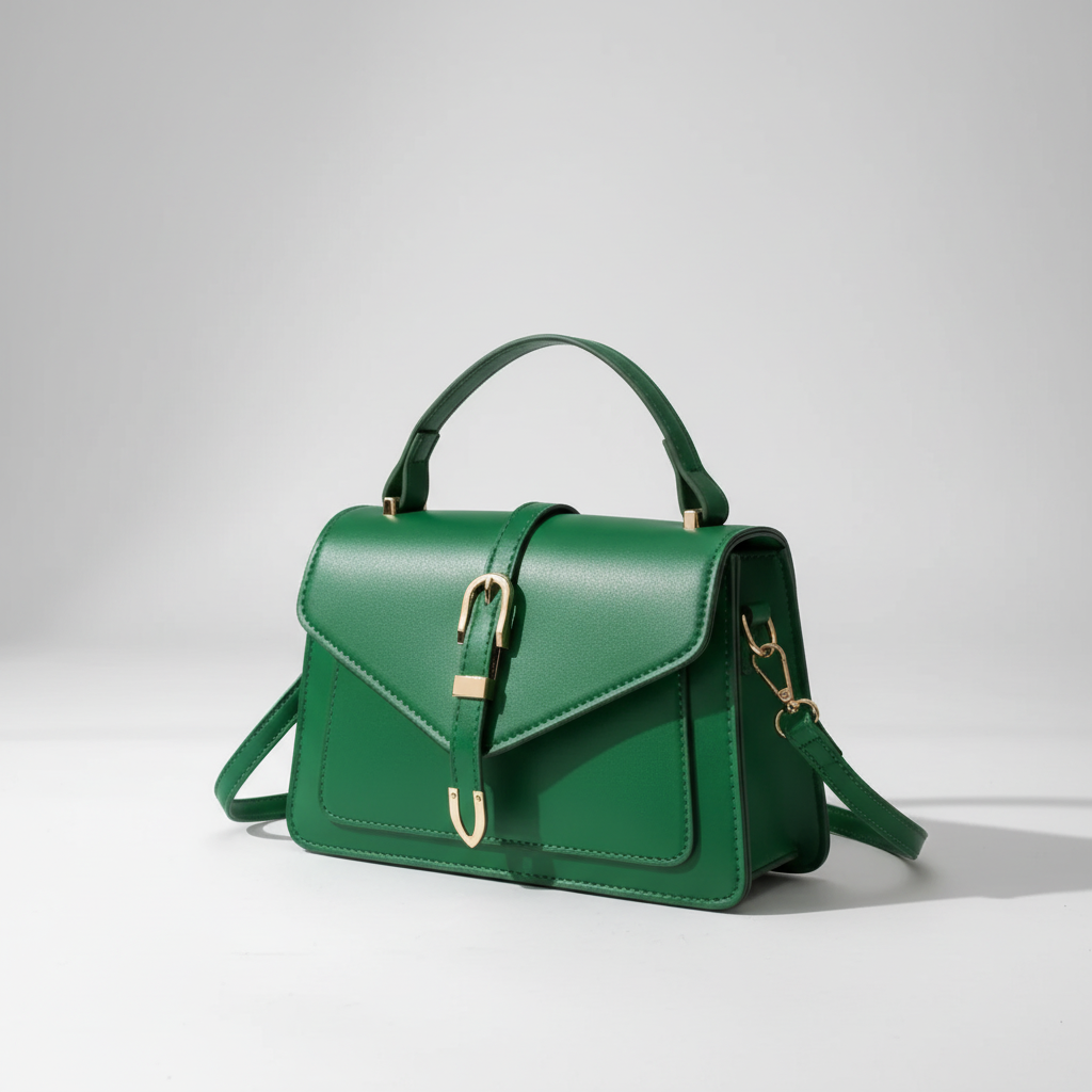 Modernes, schlichtes Design der Damen Crossbody-Tasche mit Griff, PU-Leder, elegant.