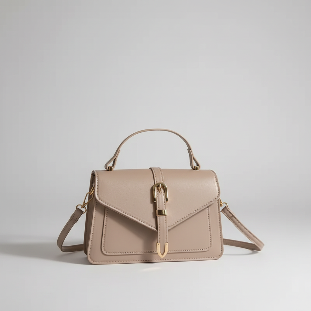 Innenansicht der minimalistischen Damen Crossbody-Tasche, PU, geräumig, schlichtes Design.