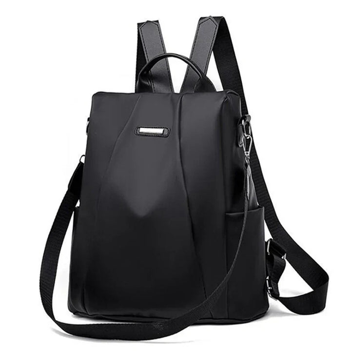 Strapazierfähiger, eleganter Damen Nylon-Rucksack, ideal als Pendlerrucksack & Reiserucksack.