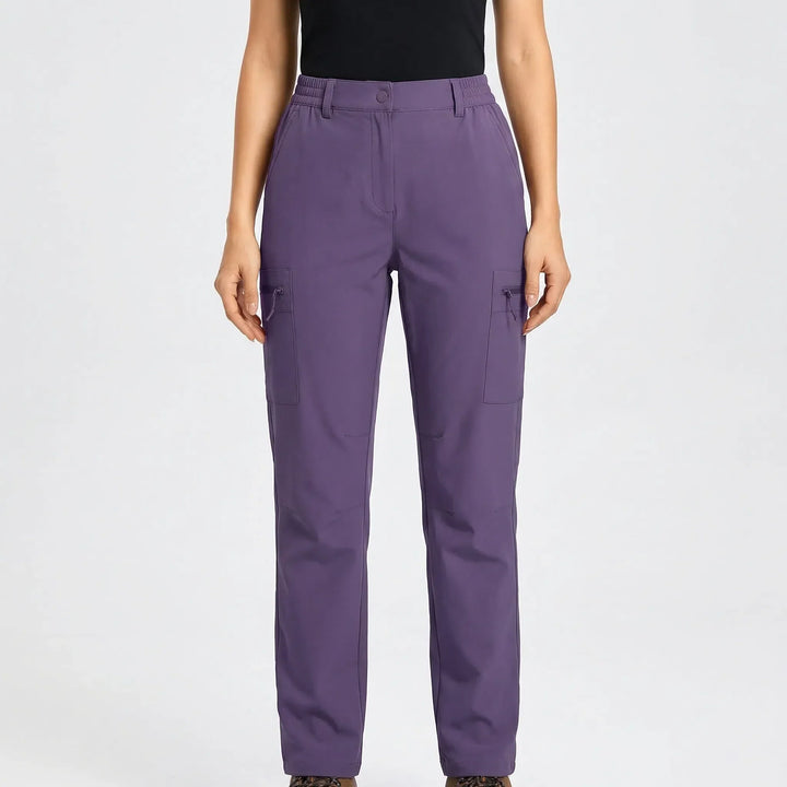 Vielseitige Damen Wanderhose: leichte, schnelltrocknende Cargo Hose für Outdoor, Sport & Freizeit.