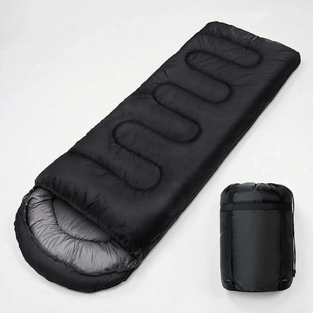 Leichter, kompakter Deckenschlafsack für Erwachsene. Vielseitig für Camping, Reisen & Outdoor-Aktivitäten.