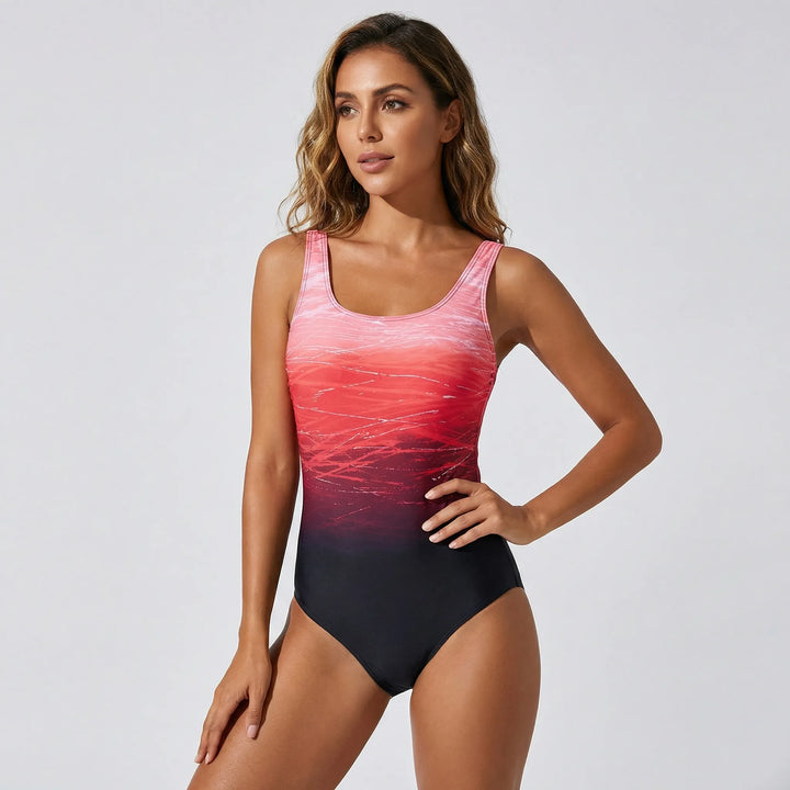 Rückenfreier Damen Badeanzug für Strandmode, elegant & schmeichelhaft für jede Figur.