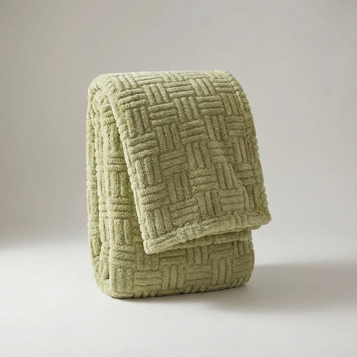 Gemütliche Jacquard Kuscheldecke, anti-pilling, perfekt als stilvolle Sofadecke und Heimtextil.
