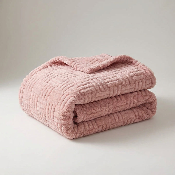 Elegante Jacquard Sofadecke, ideal für gemütliche Abende. Eine weiche Heimtextilie.