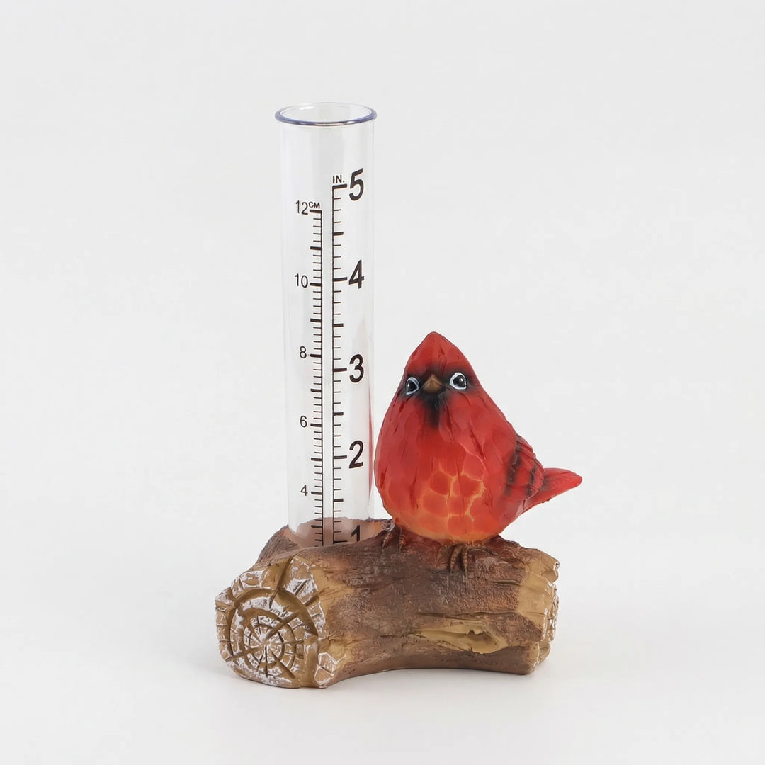Gartenaccessoire: Handbemalter Tierfigur-Regenmesser für Outdoor-Gartendeko, Frosch oder Eule.